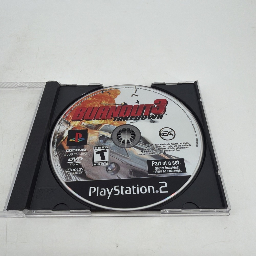Burnout 3: Takedown (Sony PlayStation 2, 2004) PS2 DISC ONLY PS2